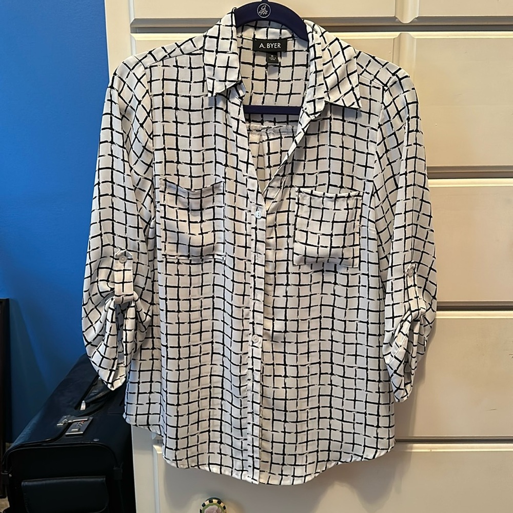 A. Byer Black and White Shirt